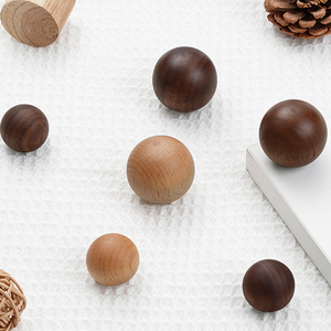 Vòng bóng gỗ nội xử lý <span class=keywords><strong>knobs</strong></span> nhà bếp tủ tủ quần áo cửa đồ nội thất bằng gỗ kéo <span class=keywords><strong>knobs</strong></span> cho ngăn kéo - Product Image 2