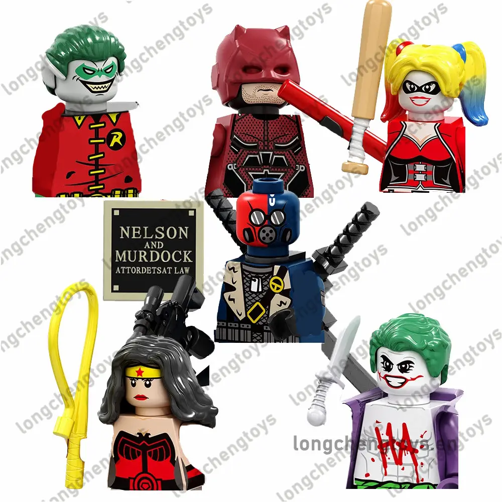 Super Heroes DC Series Knell Clowns Megamind Zombie Robin Megamind Wonder Building Blocks Figures Children Toys Juguete PG8196