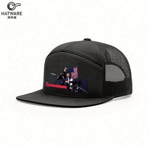 Custom Leather Patch logo <b>Red</b> Richardson 112 Teucker Hats 2024 Adjustable Baseball Hats - Product Image 2