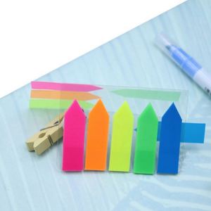 Marqueurs de message en forme de flèche multicolores, notes adhésives en PET - Product Image 3