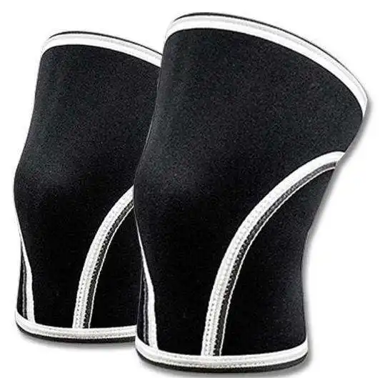 New Solid Black Men Keep Warm Fleece Custom Leg Warmers Support Outdoor Knee Sleeve