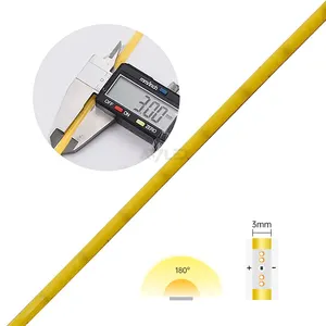 無料サンプルミラーライト3MM調光可能FCOB超薄型LEDストリップ528チップ/m DIYリニアライト3mm528led/m CobLEDストリップ