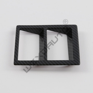 WZXD Cache-bouton de commande des phares en fibre de carbone pour voiture, accessoires intérieurs 2024 pour Fortuner pour Rocco - Product Image 2