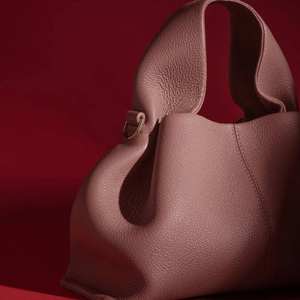 Sac nuage en cuir véritable, sac à bandoulière tendance, sac à main pour femme de niche française, style dumpling - Product Image 3