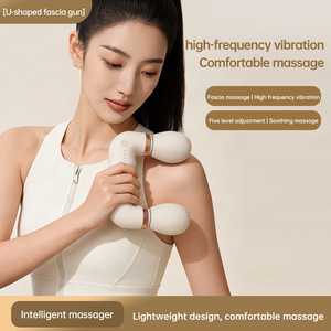 Mini masseur musculaire électrique à double tête, pistolet de massage par percussion, recharge USB, pour la maison, la salle de sport, cadeau - Product Image 1