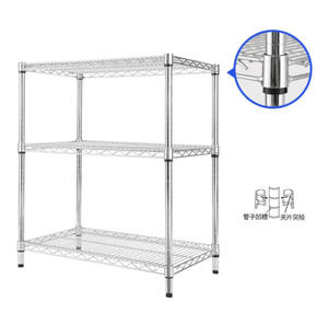 조정 가능한 금속 보관 선반 3 단 와이어 선반 유닛 주최자 와이어 랙 500lbs 용량 주방 차고 - Product Image 3