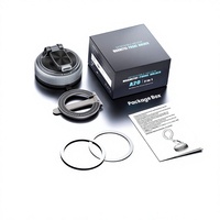 Support magnétique pour téléphone 2-en-1 avec rotation à 360°, hauteur réglable, ventouse puissante N52 pour tableau de bord de voiture, bureau, lit, bureau