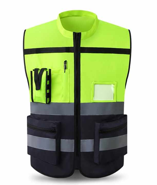 new zipper pockets construction high visibility reflective vest
