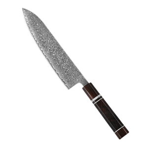 Couteau de chef Nakiri Gyuto en acier Damas VG10 fait main avec manche en résine, design japonais écologique - Product Image 1