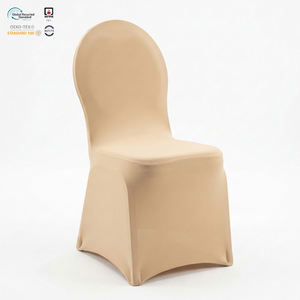 Funda de Licra Azul Marino Ignífuga para Silla de Banquete, Hotel, Eventos, Ajustable y Elástica - Product Image 1