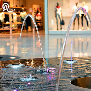 Fontaine musicale extérieure Water Crown Full Set, fontaine d'eau dansante contrôlée par DMX avec éclairage RGB pour parcs, lacs et aménagements paysagers - Product Image 1