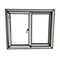 Fenêtre coulissante en PVC résistante aux ouragans, couleurs et dimensions personnalisées, double vitrage trempé, isolation thermique pour villa, appartement, chambre