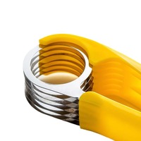 Bananen snijder, ABS + roestvrijstalen fruit- en groentesnijder