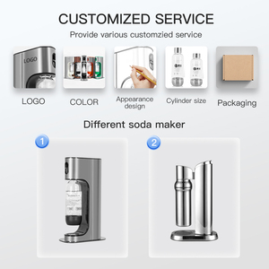 2025 nouveau fabricant de soda en acier inoxydable Portable facile à nettoyer mousseux froid pour <span class=keywords><strong>Sodastream</strong></span> composants détachables pour hôtels complets - Product Image 2