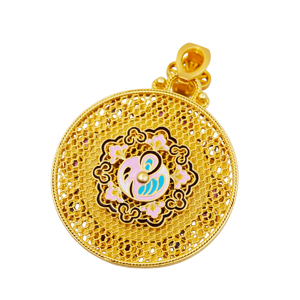 UM Jewelry's Modern 925 Silver Zircon Filament Pendant 18K Gold Plated Unisex Daily Wear Wedding Anniversary <b>Gift</b> - Product Image 5