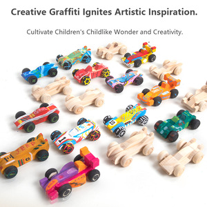 Hot Bán Thân Thiện Với Môi Gỗ Thông Nhỏ Xe Thể Thao Tự Làm Khắc Thủ Công Cho Trang Trí Nội Thất Và Nghệ Thuật Sưu Tập - Product Image 2