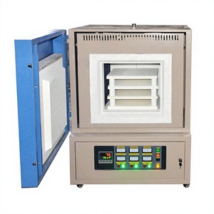 Four à moufle numérique de laboratoire 1100C avec porte latérale pour la cendrification et la frittage - Product Image 1