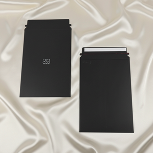 Bolsa de Correo de Papel con Logotipo Impreso en Negro, Sobre de Papel Reciclado, Fácil de Abrir, Retornable, Sobres de Papel para Envíos - Product Image 1