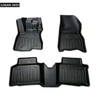 Tapis de sol de voiture en TPE à faible MOQ, certifiés CE, prix de gros, sans odeur particulière, résistants à l'usure, tapis de coffre en TPE pour LOGAN 2025