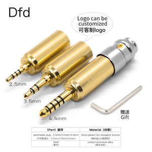 Dfd Mạ Vàng 2.5/3.5/4.4mm Đầu ra AC Bộ chuyển đổi tai nghe cho tai nghe-Thương hiệu mới - Product Image 2