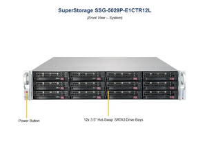 Pour SuperStorage 5029P-E1CTR12L, Super X11SPH-<span class=keywords><strong>nCTF</strong></span>, montage en rack 2U, prise unique P (LGA 3647) - Product Image 4
