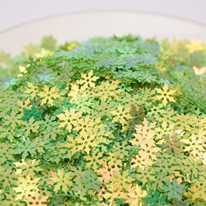 Lentejuelas Doradas de Copo de Nieve de 9mm, Material de PVC para Decoración de Uñas, Parches para Carcasas de Teléfono Móvil, Material DIY con Cuentas Rellenas de Slime y Cristal para Prendas - Product Image 6