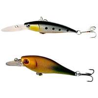 Aotuo – Lot de leurres artificiels rigides sans hameçons, crankbaits réalistes pour la pêche au bar