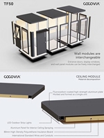 Pod Taman Modular Aluminium COCOVIA |   Bengkel Komersial Luar Ruangan Rakitan Datar Berbahan Aluminium |   Tahan Cuaca, Tahan Lama, Ramah Lingkungan