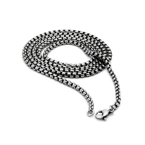yunnique Stainless Steel <b>Necklace</b> <b>Chain</b> 5.0mm Square Geometric Unisex Everyday Wear Jewelry - Product Image 1
