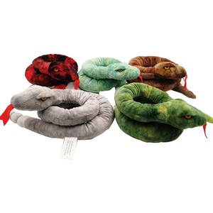 بيع بالجملة OEM/ODM هدايا إبداعية بشعار مخصص ألعاب قطيفة محاكاة حيوانات ثعبان خشخيشة - Product Image 2