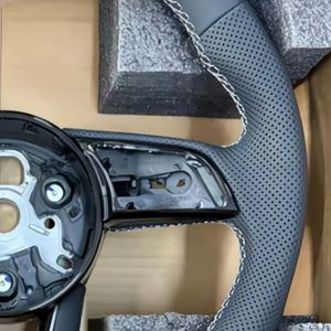 Volant sport en fibre de carbone/cuir/daim pour <span class=keywords><strong>Audi</strong></span>, remplacement pour TT/A3/A6/Q5/Q8/RS3/RS6/S5/8Y 2022-2009 - Product Image 3