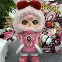 Vente en gros : Figurine en peluche géante Babythree Pink Ashes 1000% authentique, boîte mystère, tendance, objet de collection, ornement