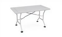 Table pliante d'extérieur Whitsunday en aluminium (noir carbone, rectangulaire, standard, 29x16,8x19 pouces, capacité de 9 lb), toutes saisons