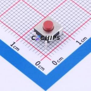 TS-1080D-A4B3-D2 Tactile Switch Through hole Component (THT) Switch Single Pole Single Throw Round Button 2.5N Through Hole - Product Image 1