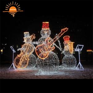 Décoration extérieure géante 3D, instrument <span class=keywords><strong>de</strong></span> musique LED, piano, guitare, violon, <span class=keywords><strong>saxophone</strong></span>, trompette, sculpture, motif lumineux - Product Image 2