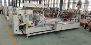 Двойная Головка Цифровой дисплей ПВХ и алюминиевая дверная машина, двойная митровая режущая пила, заводское оборудование с двигателем с сердечником для UPVC - Product Image 2