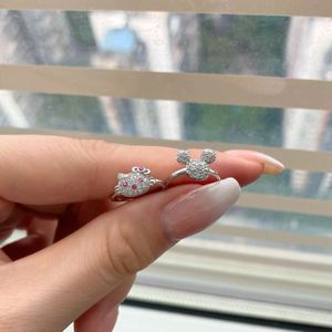 Anillos de Plata de Ley 925 con Circonita Cúbica 5A de Dylam, Disponibles en Stock, Sin Pedido Mínimo, Talla Pequeña, Diseño de Hello Kitty, Tallas 1-3, para Uso Diario, para Bebés - Product Image 3