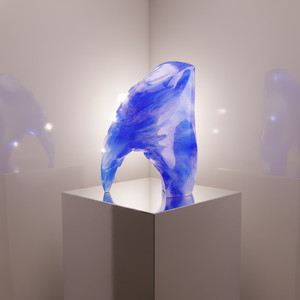 Opera d'Arte in Cristallo <span class=keywords><strong>di</strong></span> Alta Qualità con Design Unico, <span class=keywords><strong>Ali</strong></span> d'Angelo Astratte, Decorazione Artistica per la Casa, Artigianato in Cera, Arredamento per la Casa - Product Image 2