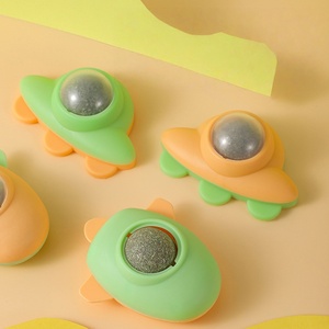 2023 nouveau <span class=keywords><strong>chat</strong></span> cataire jouet soucoupe volante fusée tourne cataire balles lécher <span class=keywords><strong>chat</strong></span> jouets - Product Image 3