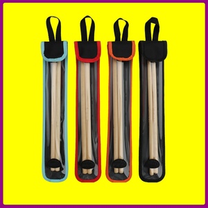 Bolsa de <span class=keywords><strong>baquetas</strong></span> de tambor con bolsa de <span class=keywords><strong>baquetas</strong></span> de colores <span class=keywords><strong>transparentes</strong></span> Estuche de mazo de tambor 1/2/4 pares de juegos de <span class=keywords><strong>baquetas</strong></span> para logotipo de almacenamiento - Product Image 2