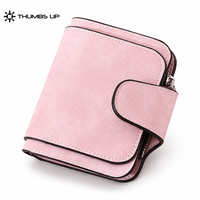 Dompet Pria THUMBS-UP Customizable Grosir Vintage Pendek Berlapis Poliester Anti RFID dengan Kancing