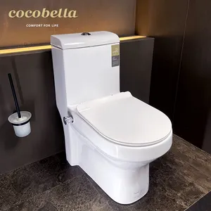 Struktur Satu Bagian dan Tipe Instalasi Lantai Terpasang Ware Tanpa Bingkai Toilet Sanit