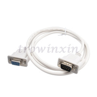 Cable de serie RS232 DB9, RS-232, convertidor macho a hembra