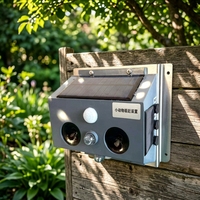 Intelligente, solarbetriebene, wasserdichte, umweltfreundliche Ultraschall-Vogelabwehr- und Tierkontrollvorrichtung für Umspannwerke aus ABS-Material 3-5