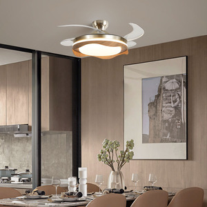 42 inch thông minh điều khiển từ xa hiện đại LED Đèn quạt trần với ánh sáng DC động cơ thay đổi độ sáng 100 wát - Product Image 3