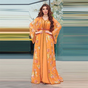 Produits tendances Moyen-Orient Femmes Costume arabe Robe ethnique transfrontalière Jalabiya Dubaï Vêtements musulmans - Product Image 2