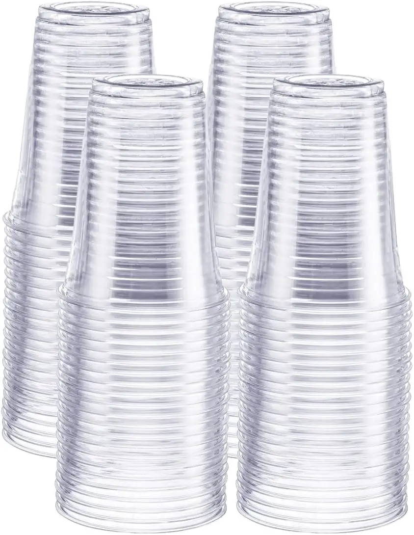 Doorzichtige Plastic Bekers 10 Oz Doorzichtige Wegwerpbekers Premium Heldere Bekers Voor Feestdagen Bruiloft