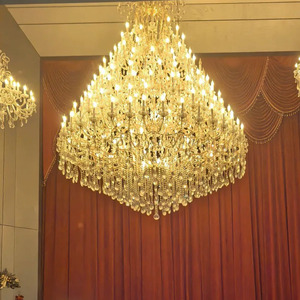Luxury Customized Luxury Multi-tiered extra Large Wedding Crystal Candle Chandeliers <b>Light</b> for Hotel Lobby Villas - Product Image 6