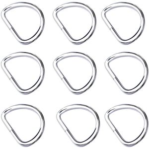 สายรัดฝาครอบนิรภัยสระว่ายน้ำแบบวงแหวน D สแตนเลส ขนาด 0.200 นิ้ว สำหรับแท่งขนาด 1.7 นิ้ว แพ็ค 10 ชิ้น - Product Image 6