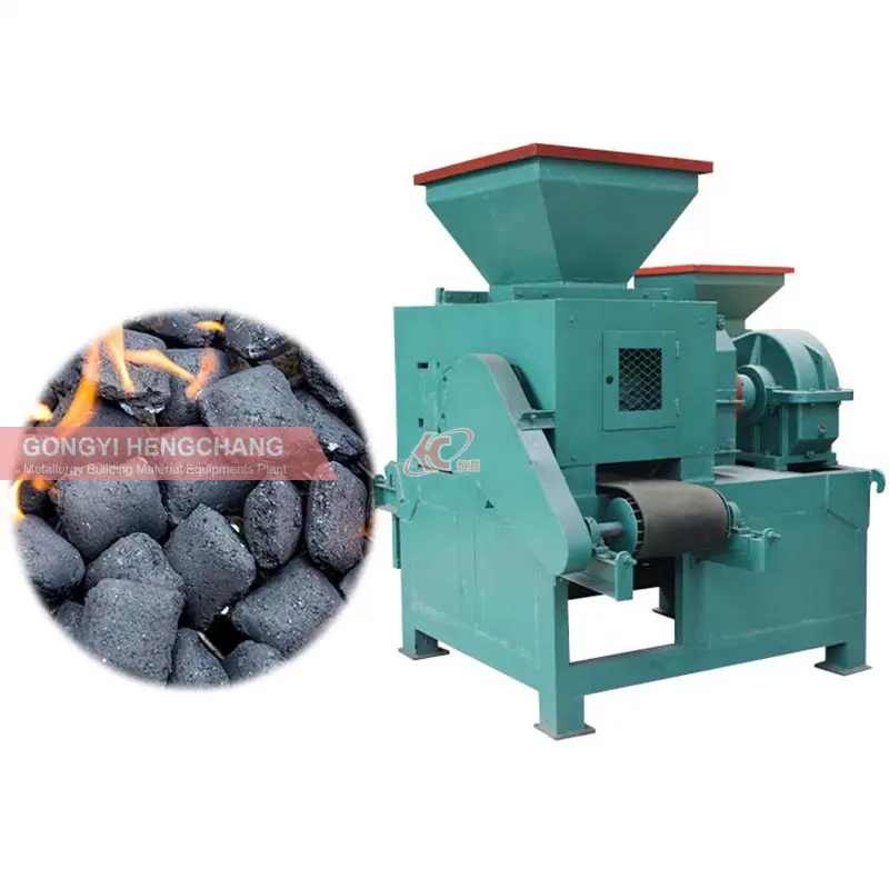 Küçük kapasiteli lignit kömür mineral kömür briket briket yapma makinesi